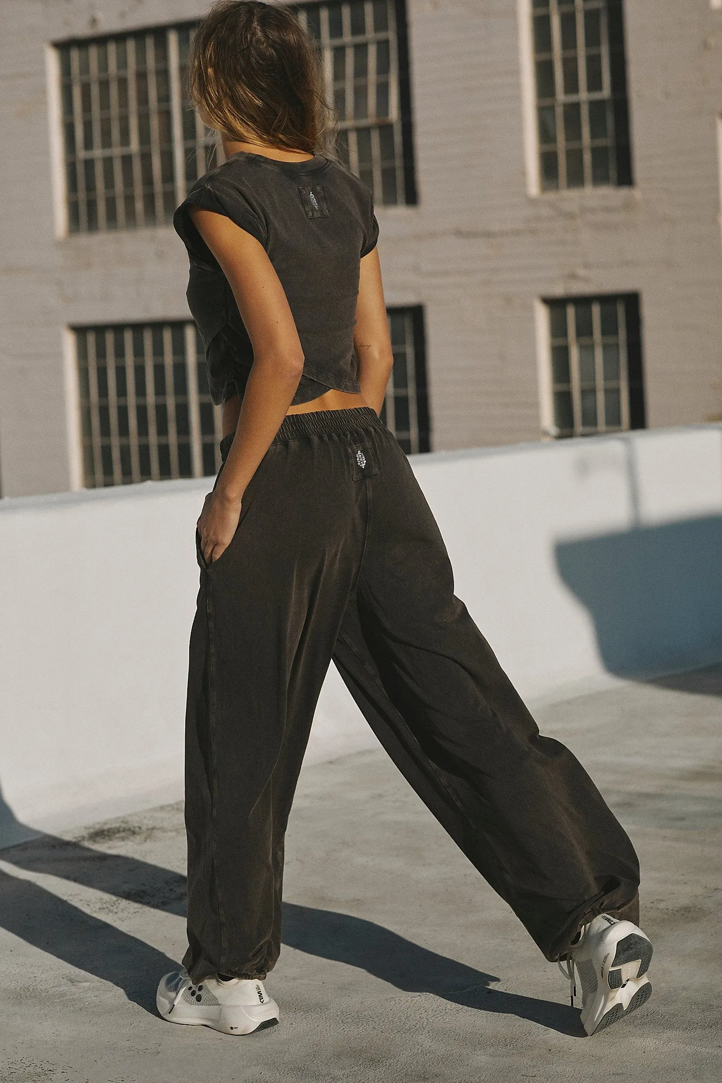 Free People Movement Hot Shot Crossover Set in Black Quick Access Pockets Lightweight insulation