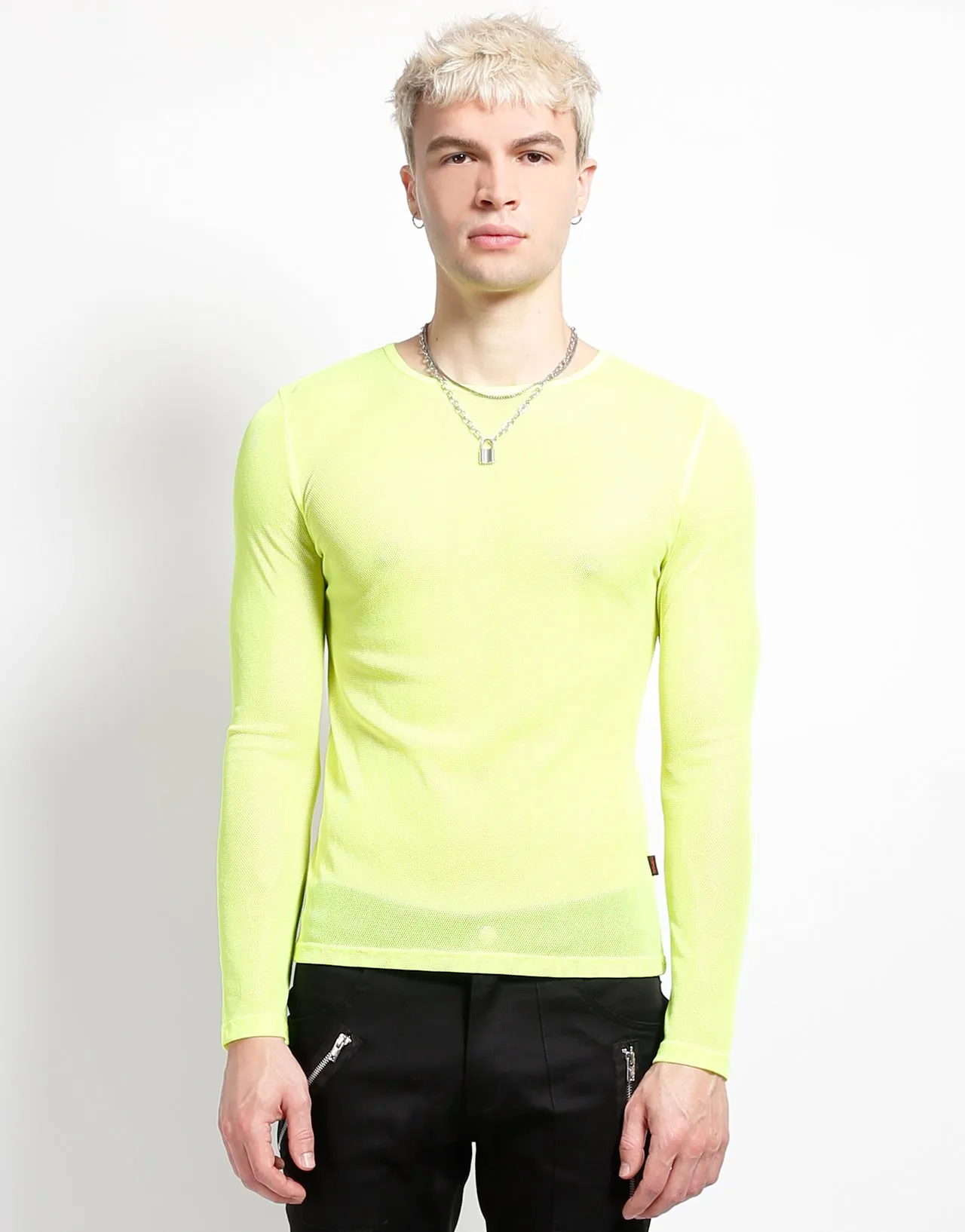 Everyday Jacket NonRestrictive MENS LONG SLEEVE FISHNET LIME