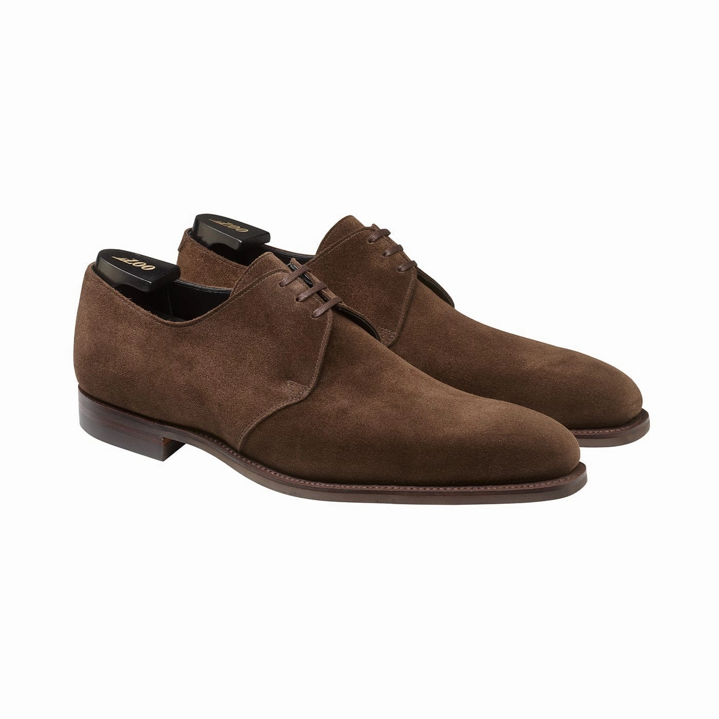 Highbury 2 Dark Brown Calf Suede Care Ease Gloss Finish