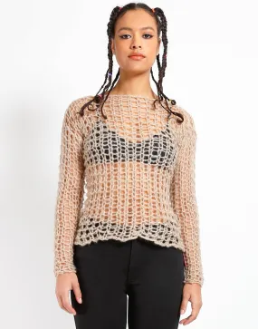 HOLY PUNK SWEATER IVORY Reinforced Stress Points ReflectiveTrimDetails