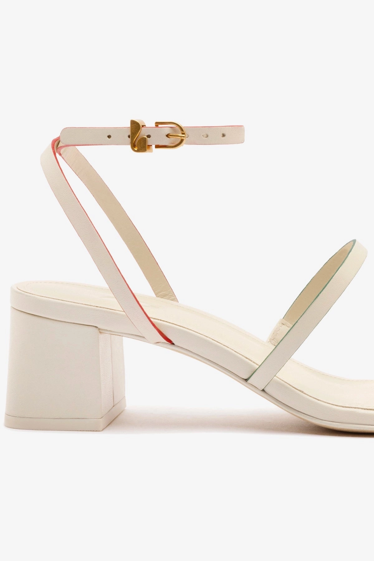 Soul Walk Biarritz Block In Ivory Leather