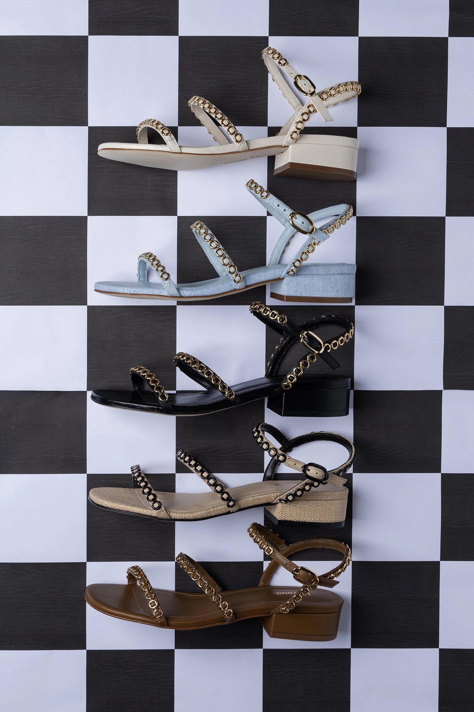 Shock absorption Fairy Step Milanina Flat Sandal In Russet Leather