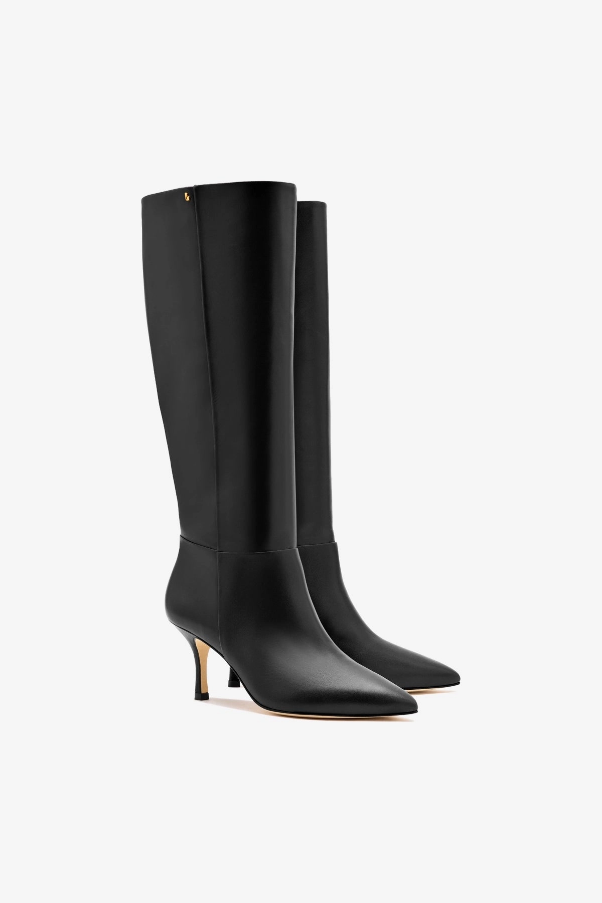 Flexible Design Kate Mid Boot In Black Leather