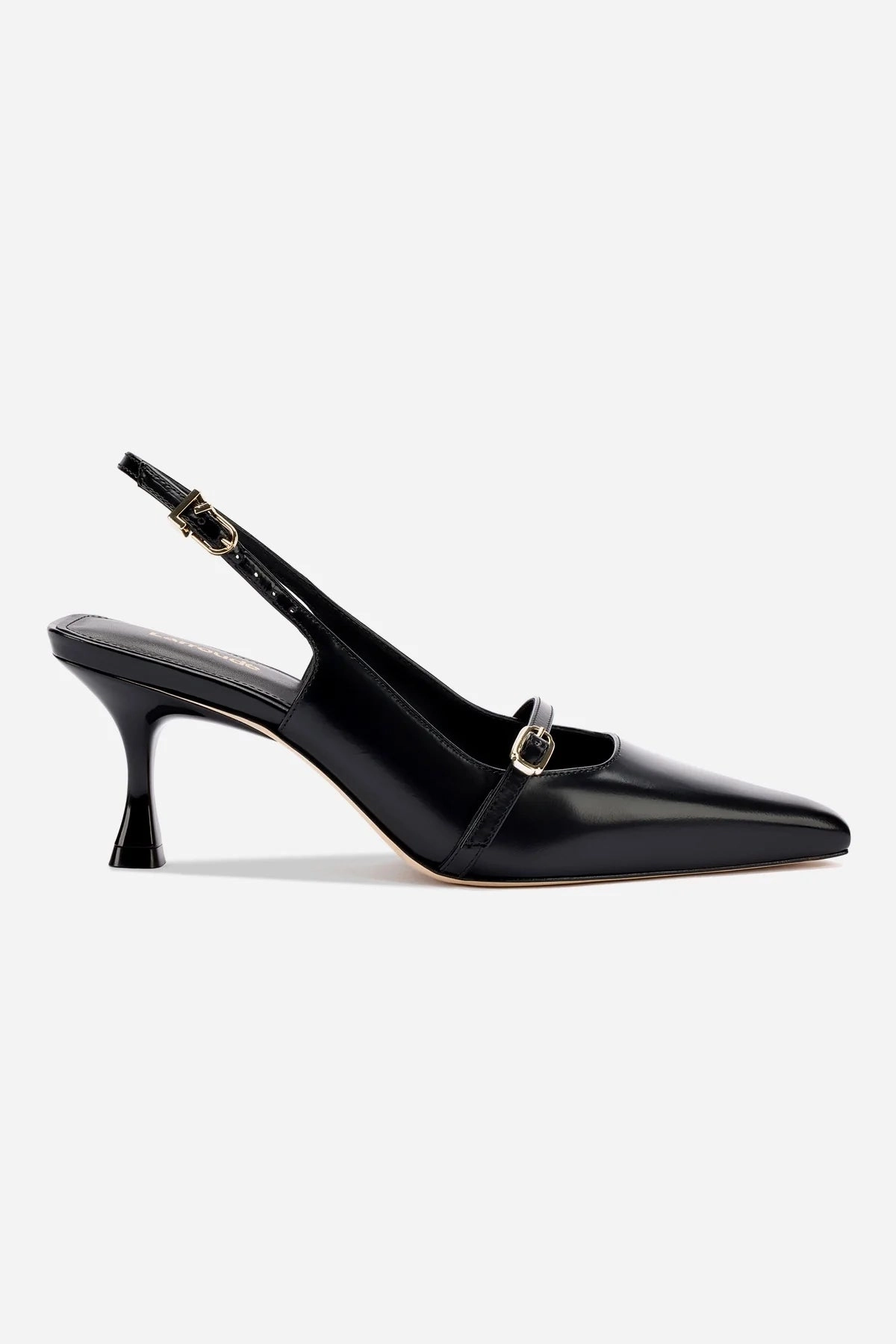 Dynamic Flex Grooves Ines Pump In Black Leather