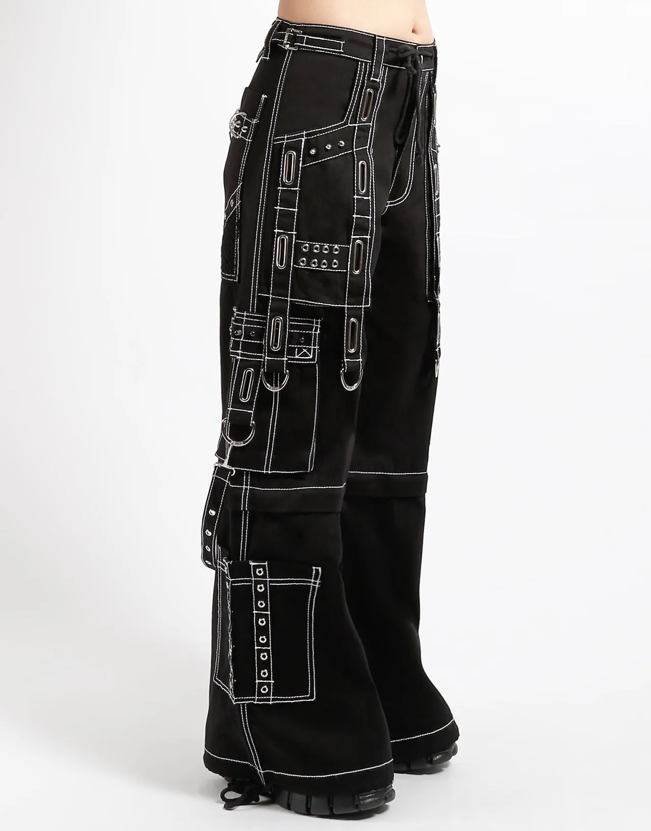 INTERLACE PANT WITH WHITE STITCH Odor Resistant Treatment