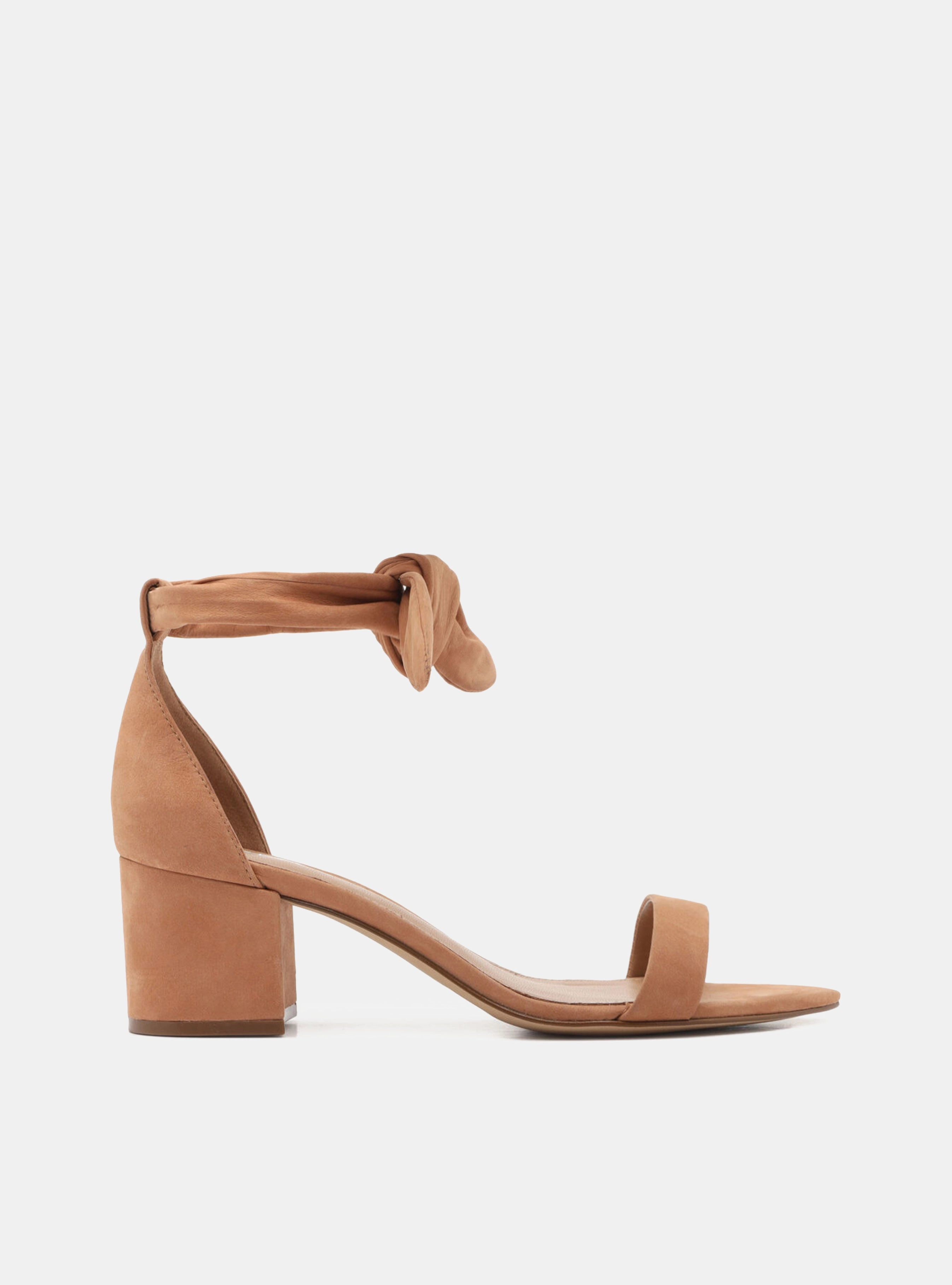 Isabelli Lace Leather Block Sandal Non Slip Tread Pattern