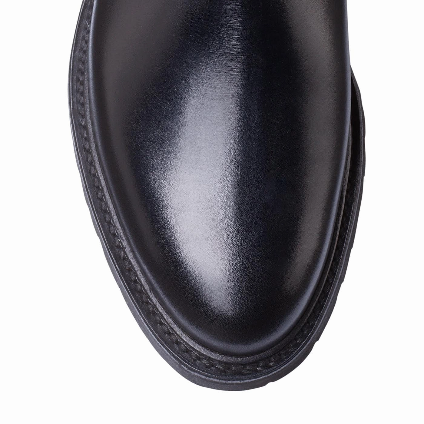 Closed Toe Design Anti   Bacterial Ivy Black Calf