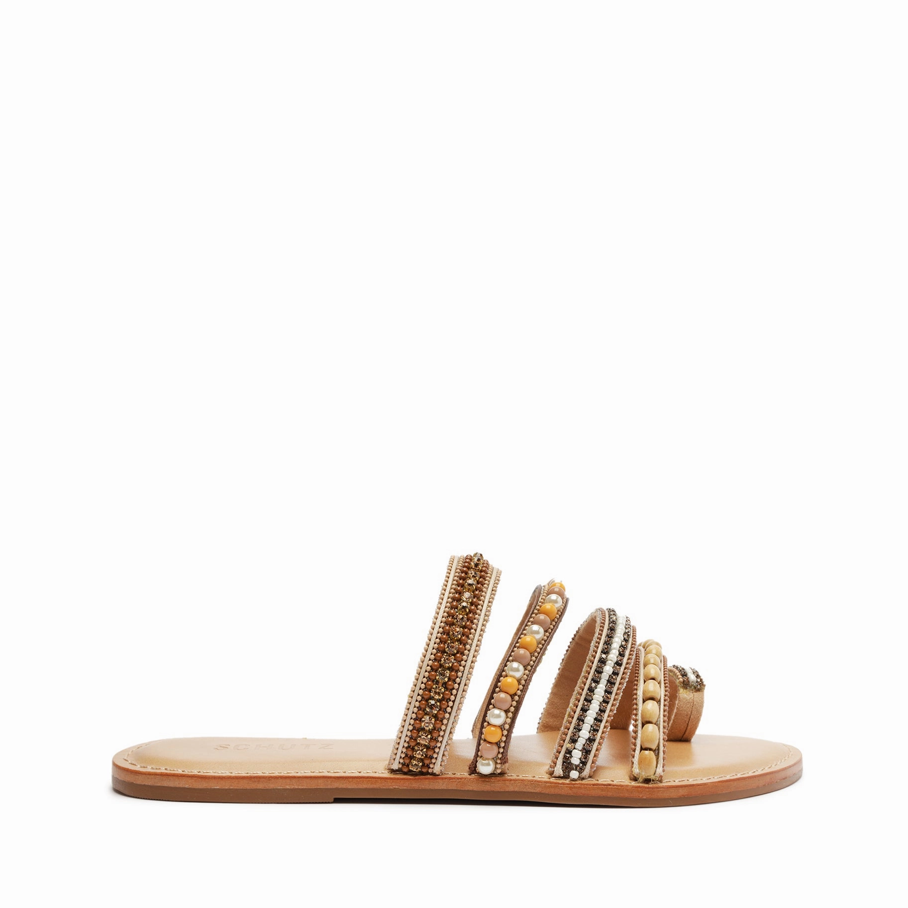 Jade Flat Sandal Padded Collar Support