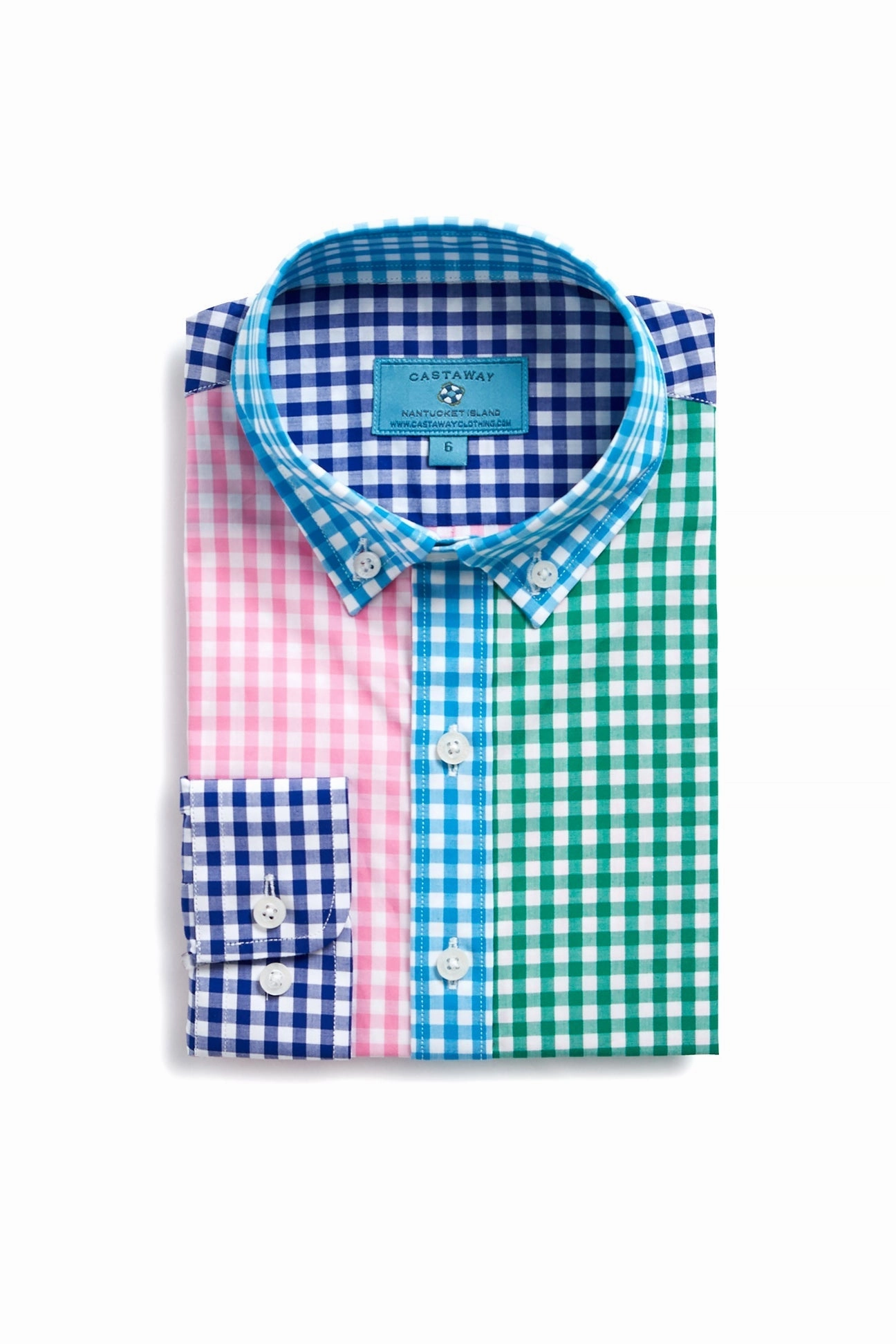 James Shirt Party Gingham Panel Tear Resistant