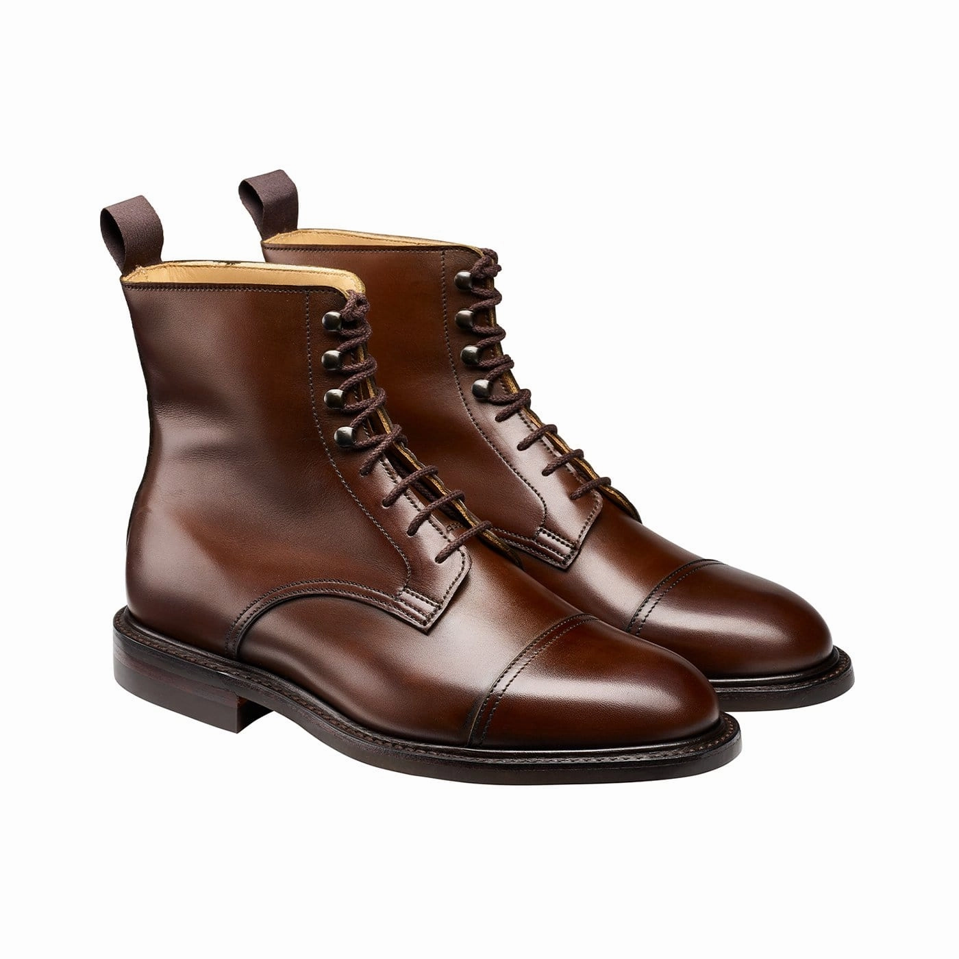 Adjustable Closure Jane Dark Brown Burnished Calf