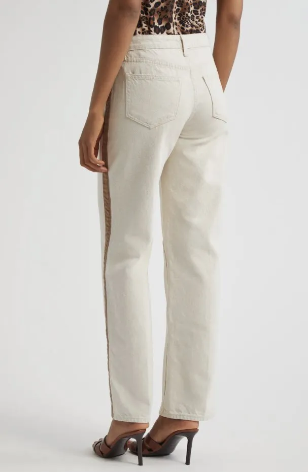 Trendy Evening Stroll Urban appeal Jones Highwaist Stovepipe Desert Tan/ Ivory Taupe