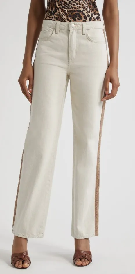 Jones Highwaist Stovepipe Desert Tan/ Ivory Taupe No Hassle Fit