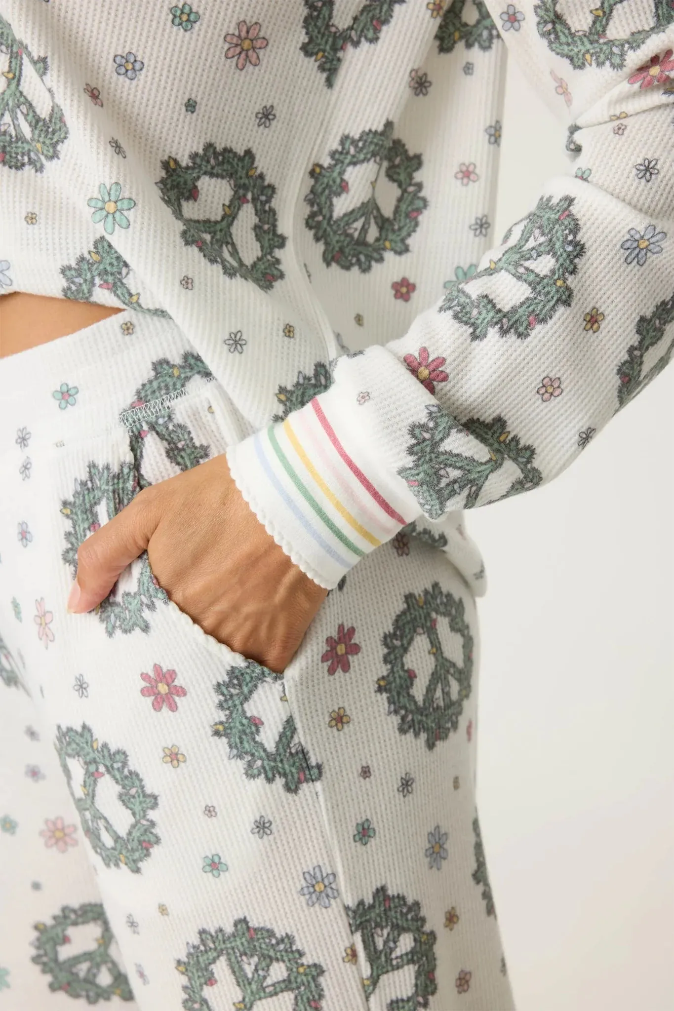 Layered Panel Construction Friction Resistant Shoulder Joy To The World Long Sleeve Top