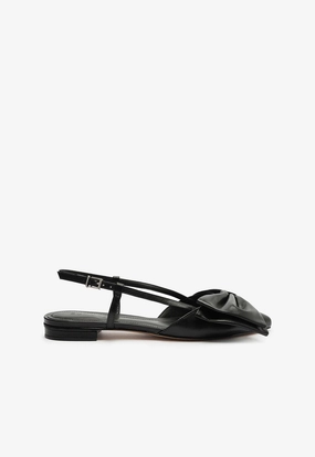 Quality Low Profile Design Judy Flat Leather Pump