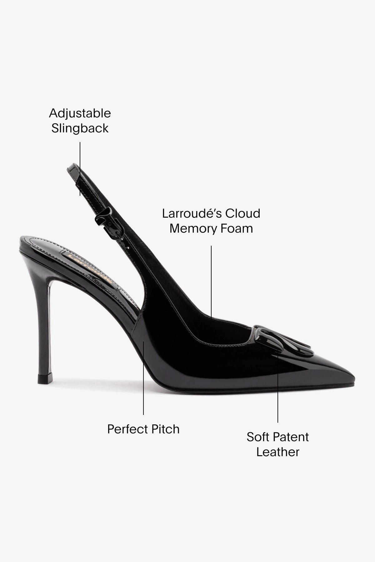 construction All Day Comfort Fit Kaitlan LL Pump In Black Patent Leather