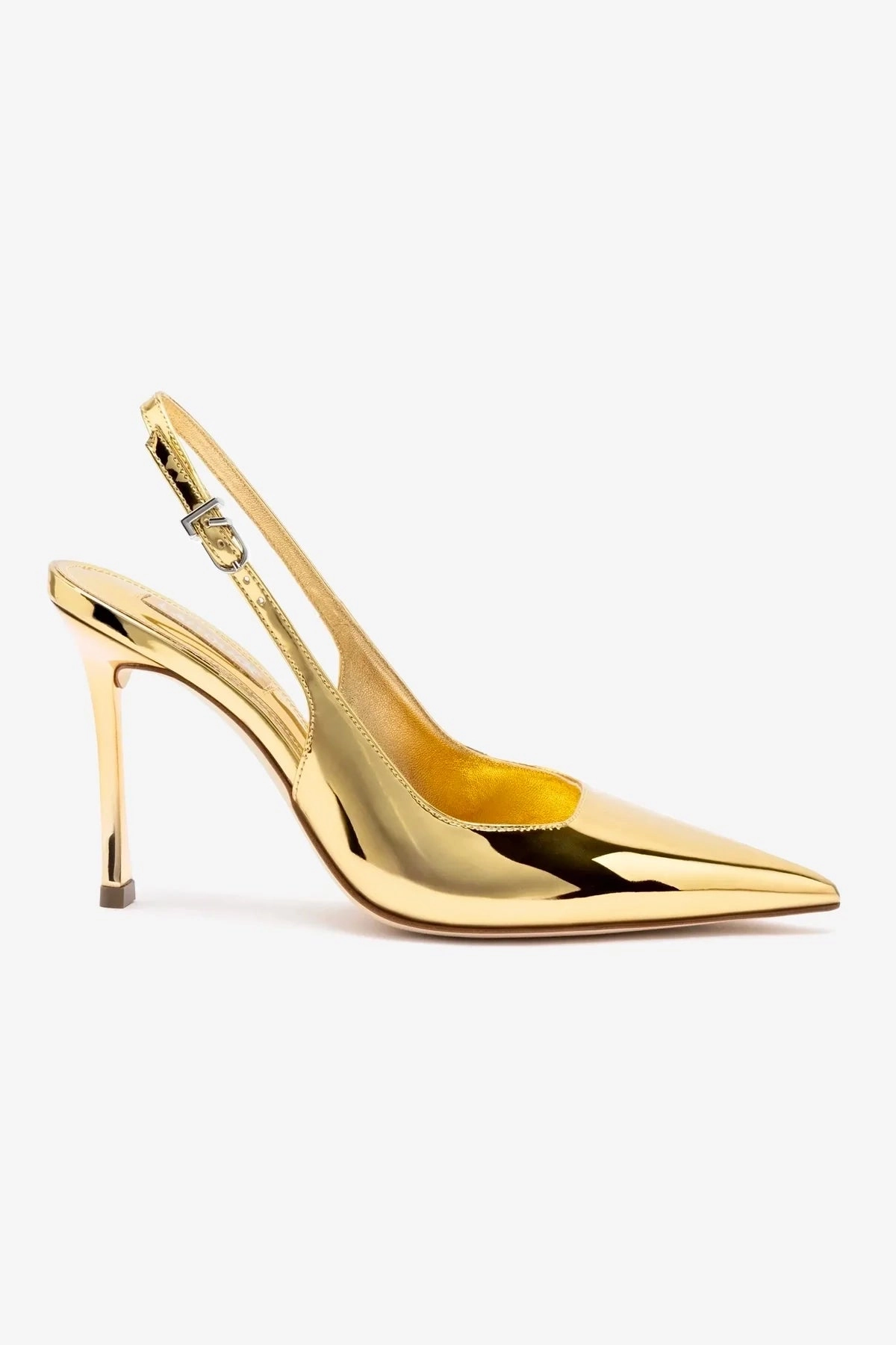 Kaitlan Pump In Gold Specchio Early Jog Feather Light City Adventure