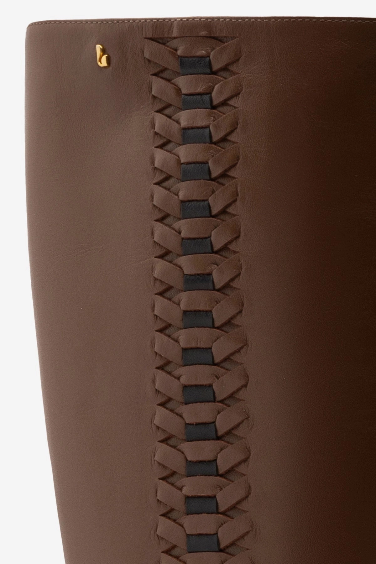 Kate Boot In Burnt Umber Leather Ankle wrap