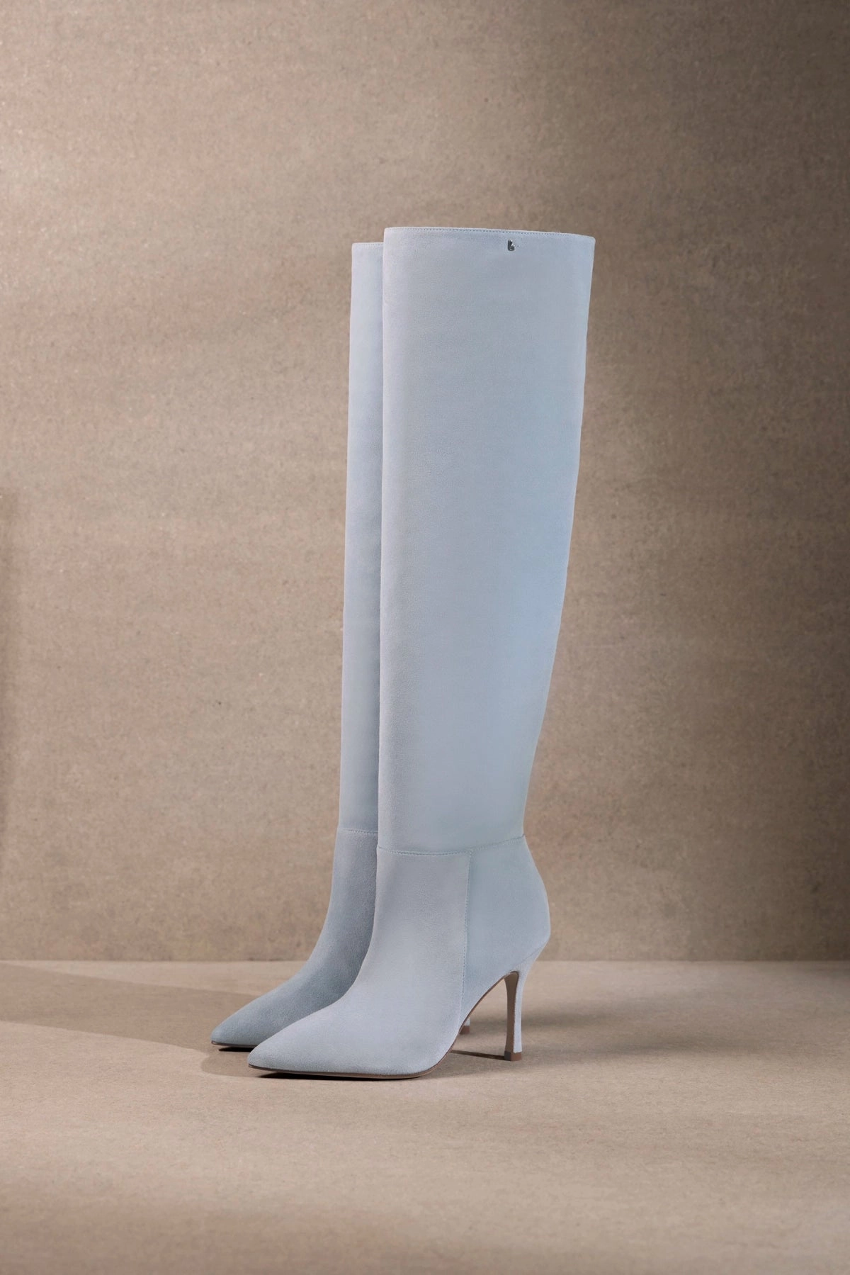 Kate Hi Boot In Light Blue Suede Garden Walk