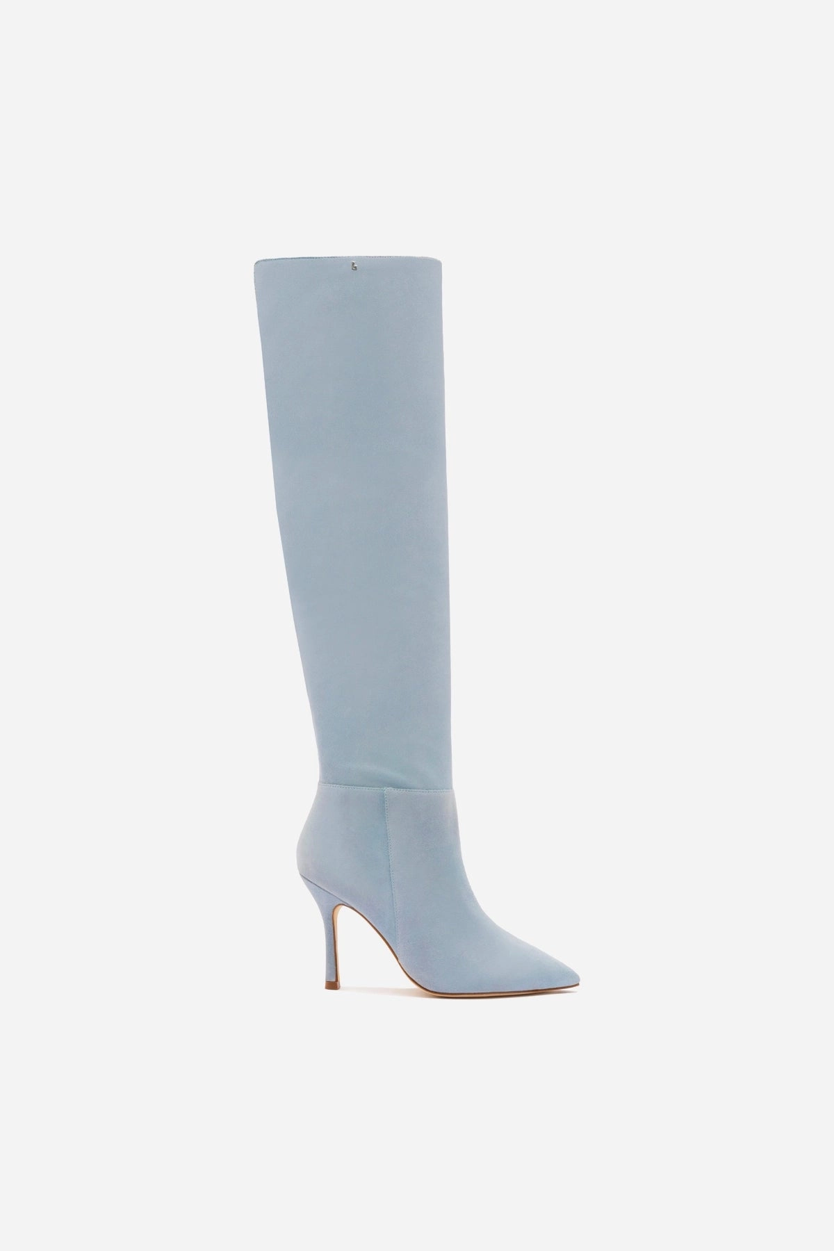 Pond Walk Kate Hi Boot In Light Blue Suede