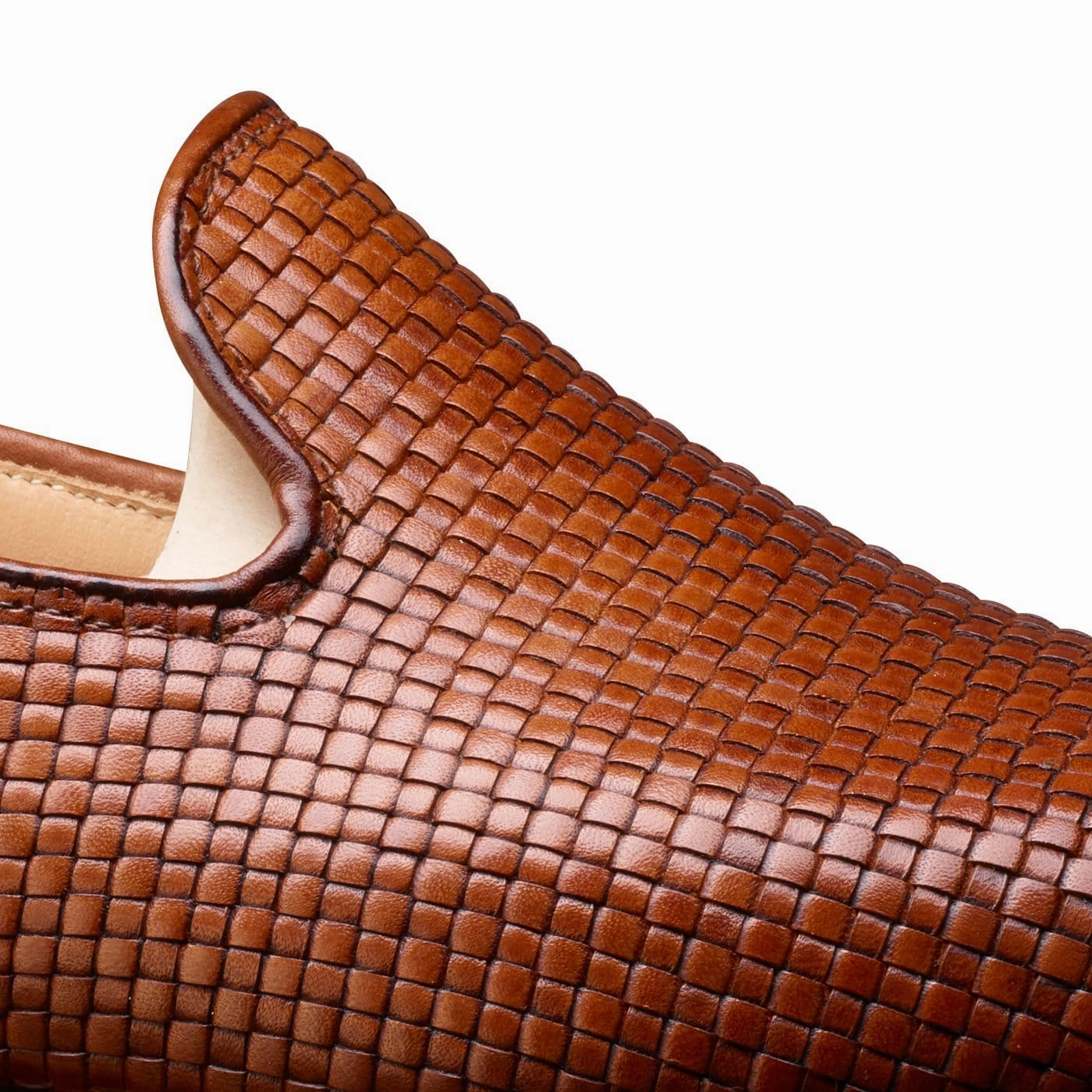 Kensington Tan Woven Calf Soft Fit Shoes Step Strong