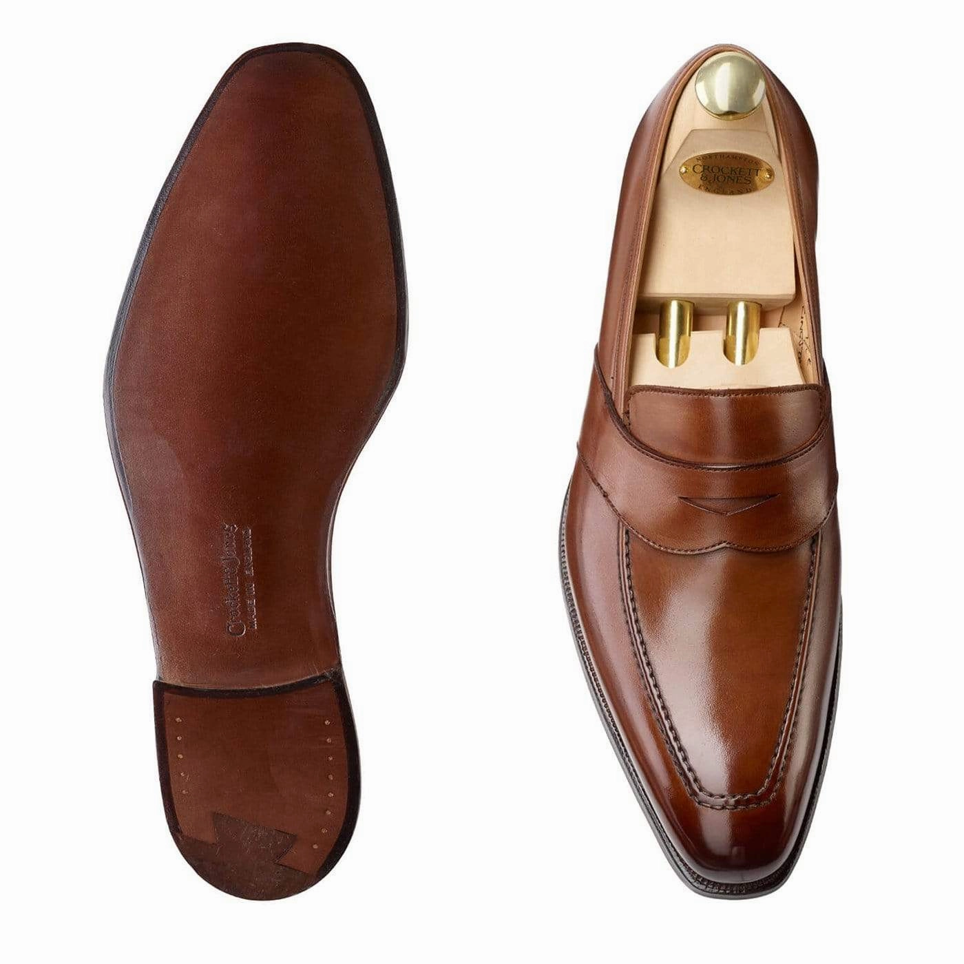 Practical Slip-on Shoes Kingston Tan Antique Calf