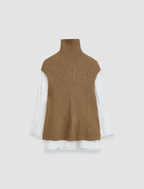 Knit Vest Shirt Set Fashion Favorite Cozy Lining