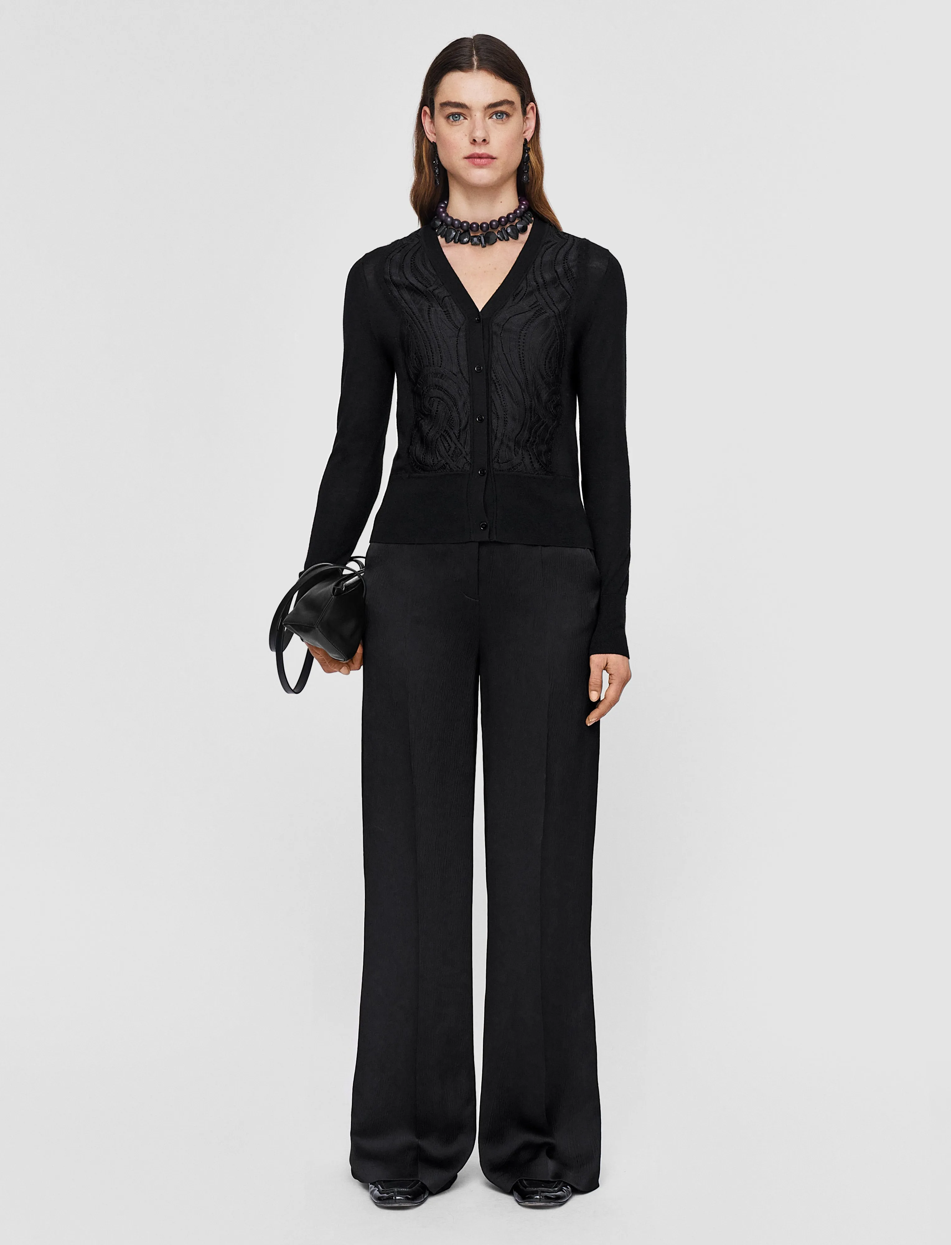 Classic Layer Lace Knit Cardigan