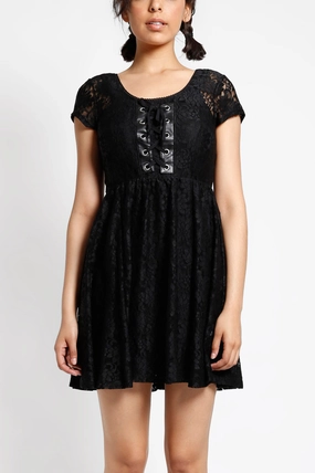 Silky Silhouette warm tones Lace Doll Dress
