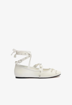 Larissa Lace Up Calf Leather Flat spring fresh Night Out