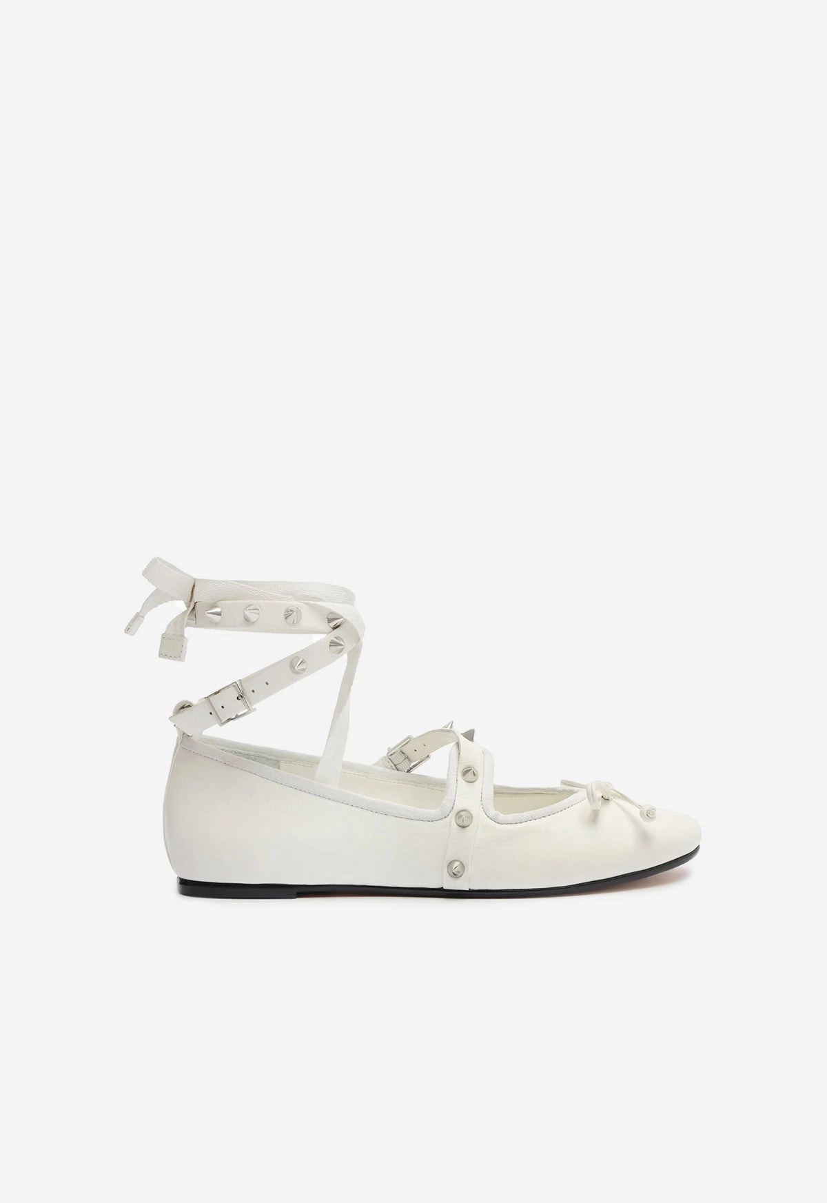 Larissa Lace Up Calf Leather Flat Reinforced