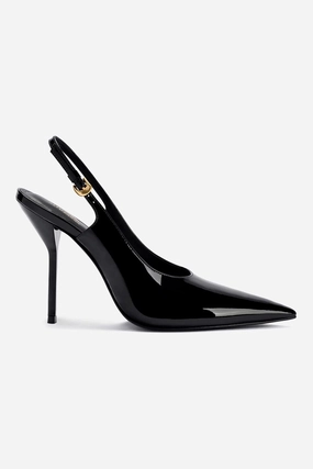 Look Ready Larroud x Altuzarra Pump In Black Patent Leather