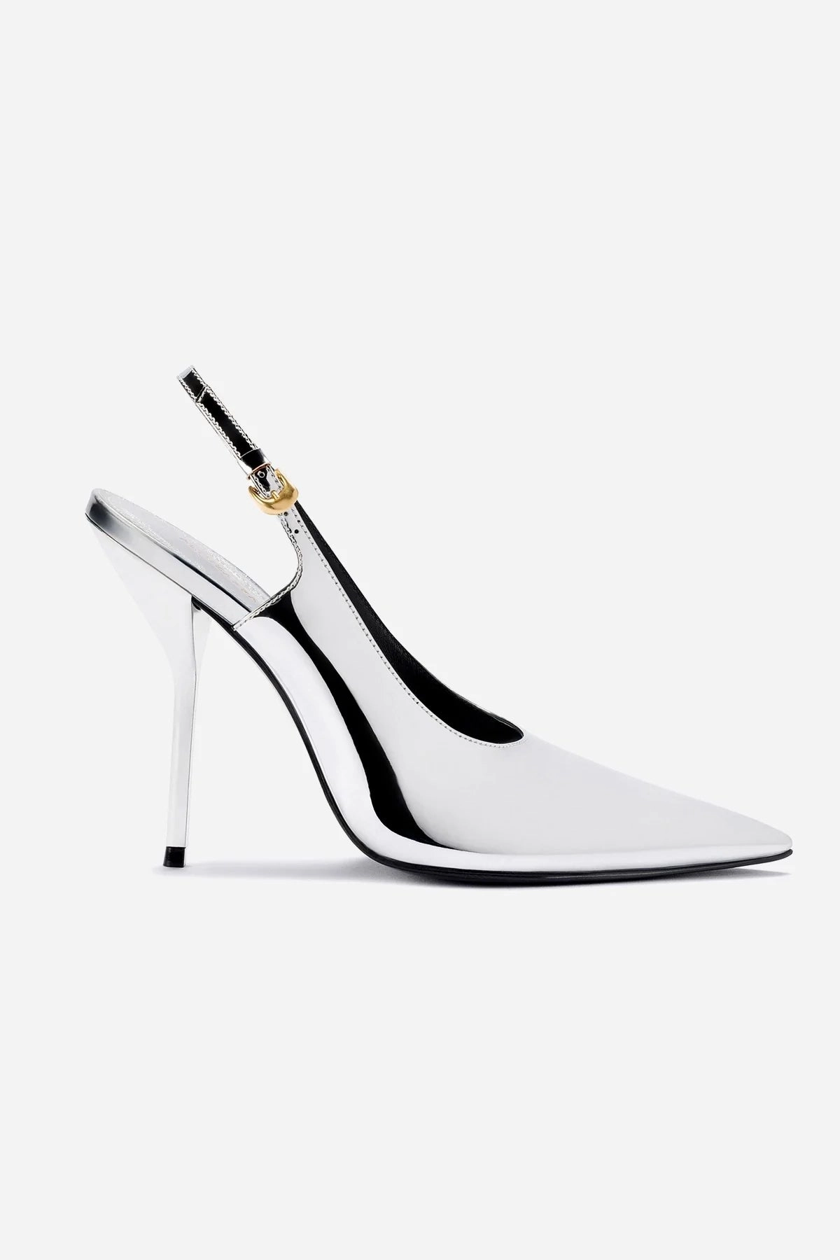 Body Balance Larroud x Altuzarra Pump In Silver Specchio