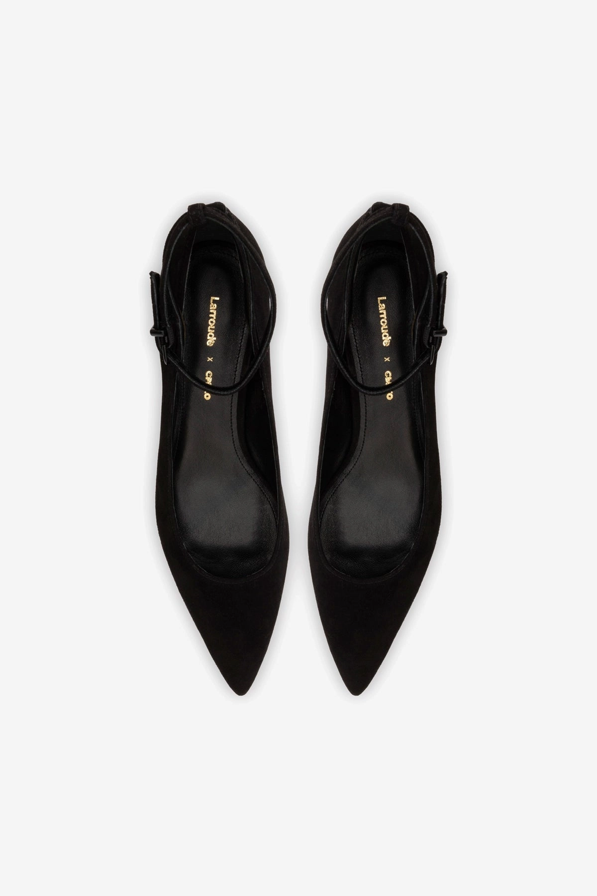 Larroud x CPPXO Pump In Black Leather Orthopedic Foam