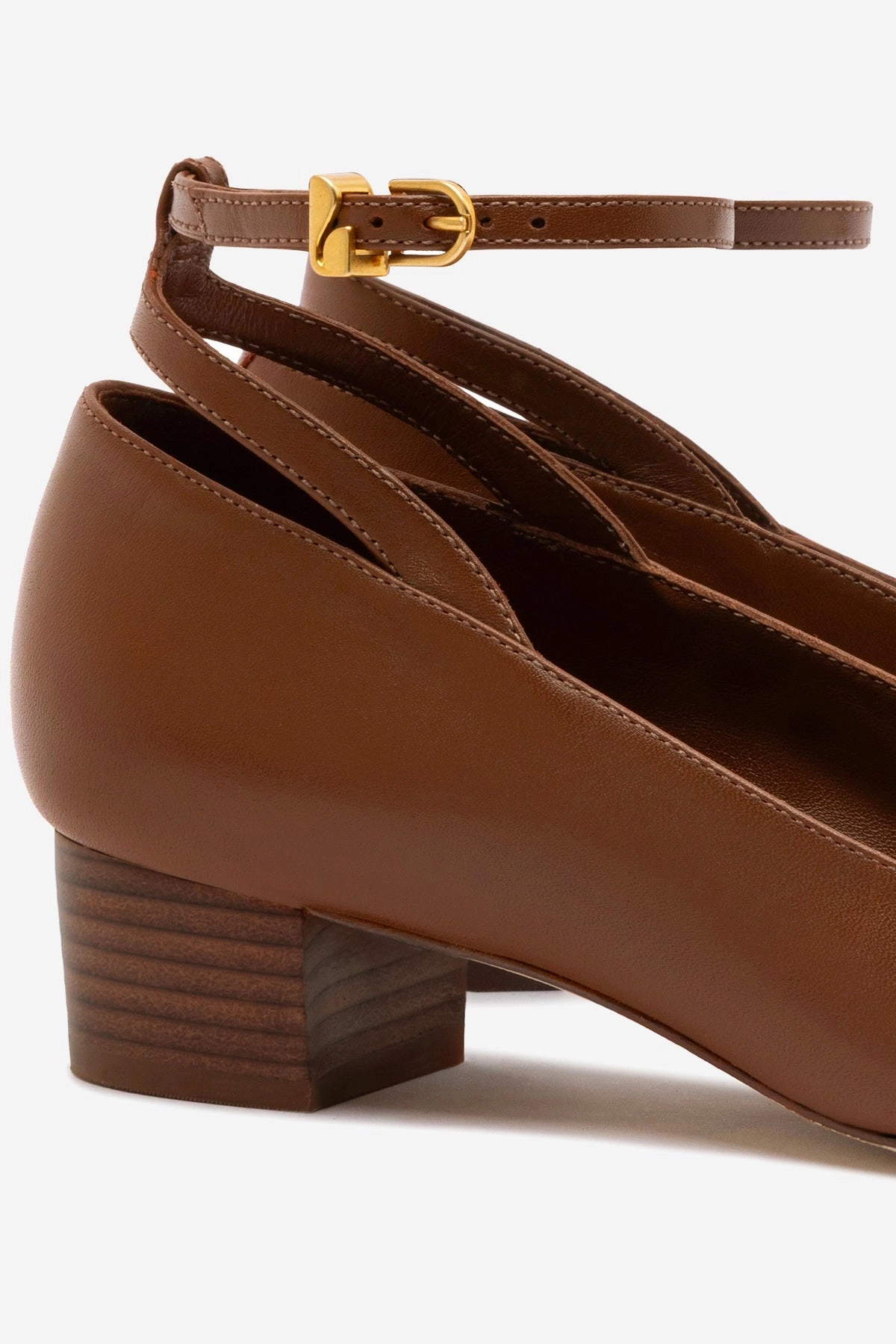 Larroud x CPPXO Pump In Caramel Leather All Comfort Dynamic Arch Cushion