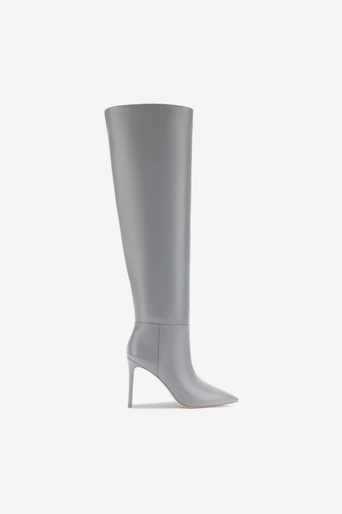 Quick Dry Fabric Technology Larroud x Jennifer Fisher Boot In Cement Grey Leather