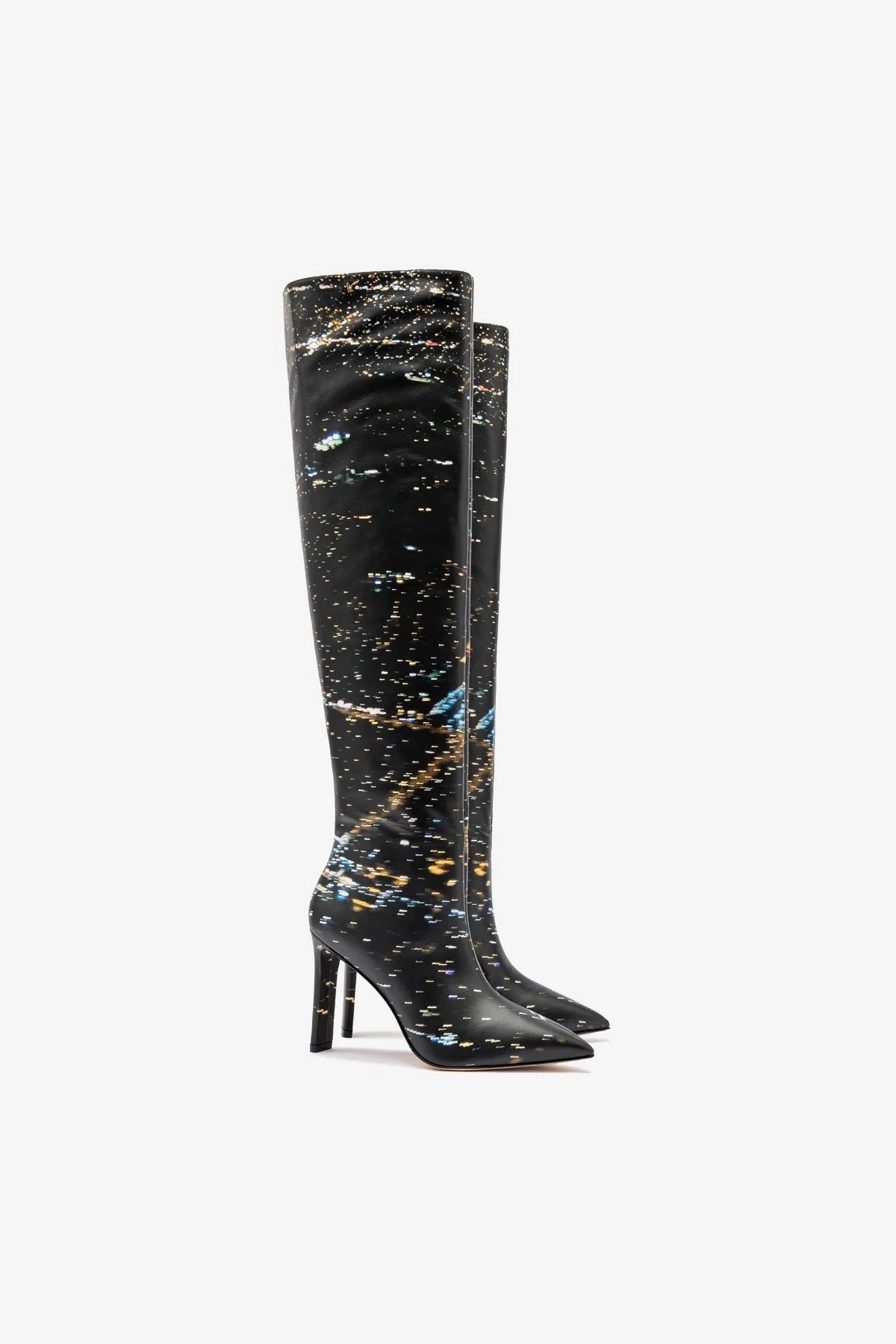 Larroud x Libertine Boot In Black LAX Printed Leather Celebrity Vibe