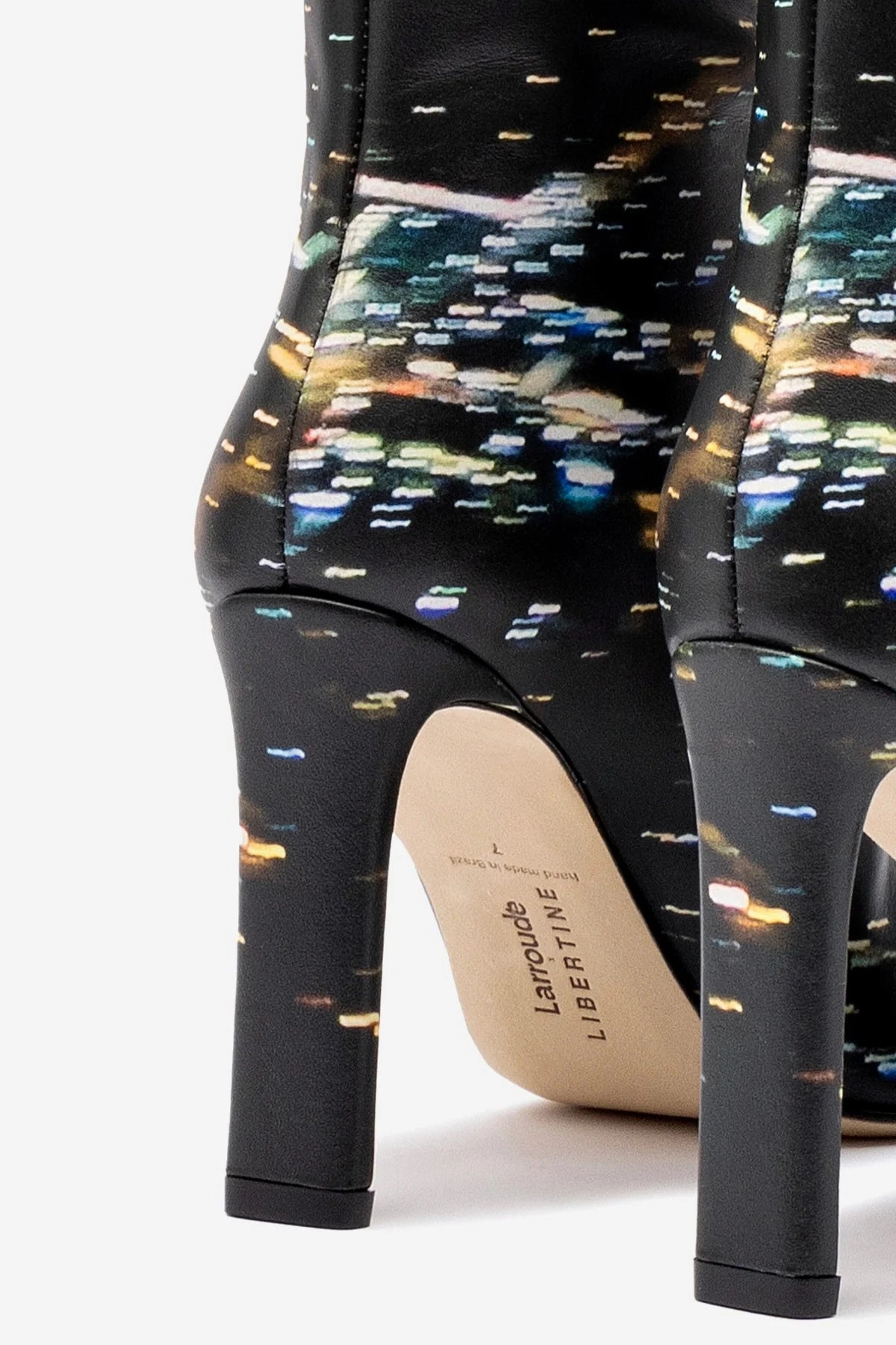 Larroud x Libertine Boot In Black LAX Printed Leather Ultra Light Trail Running Minimalist Aesthetic Design