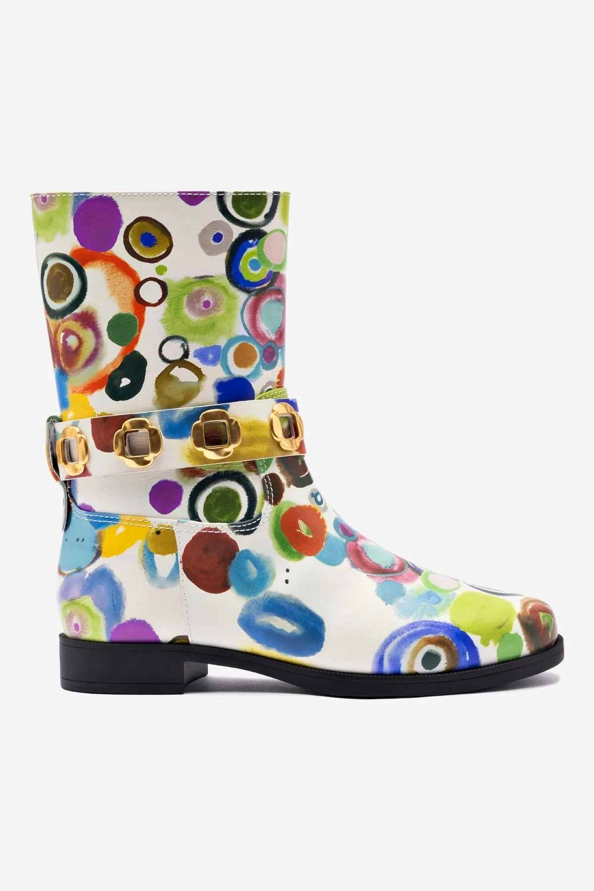 Larroud x Libertine Milan Flat Bootie In JH Gouache Foam Lining Standing Workers Peace Step