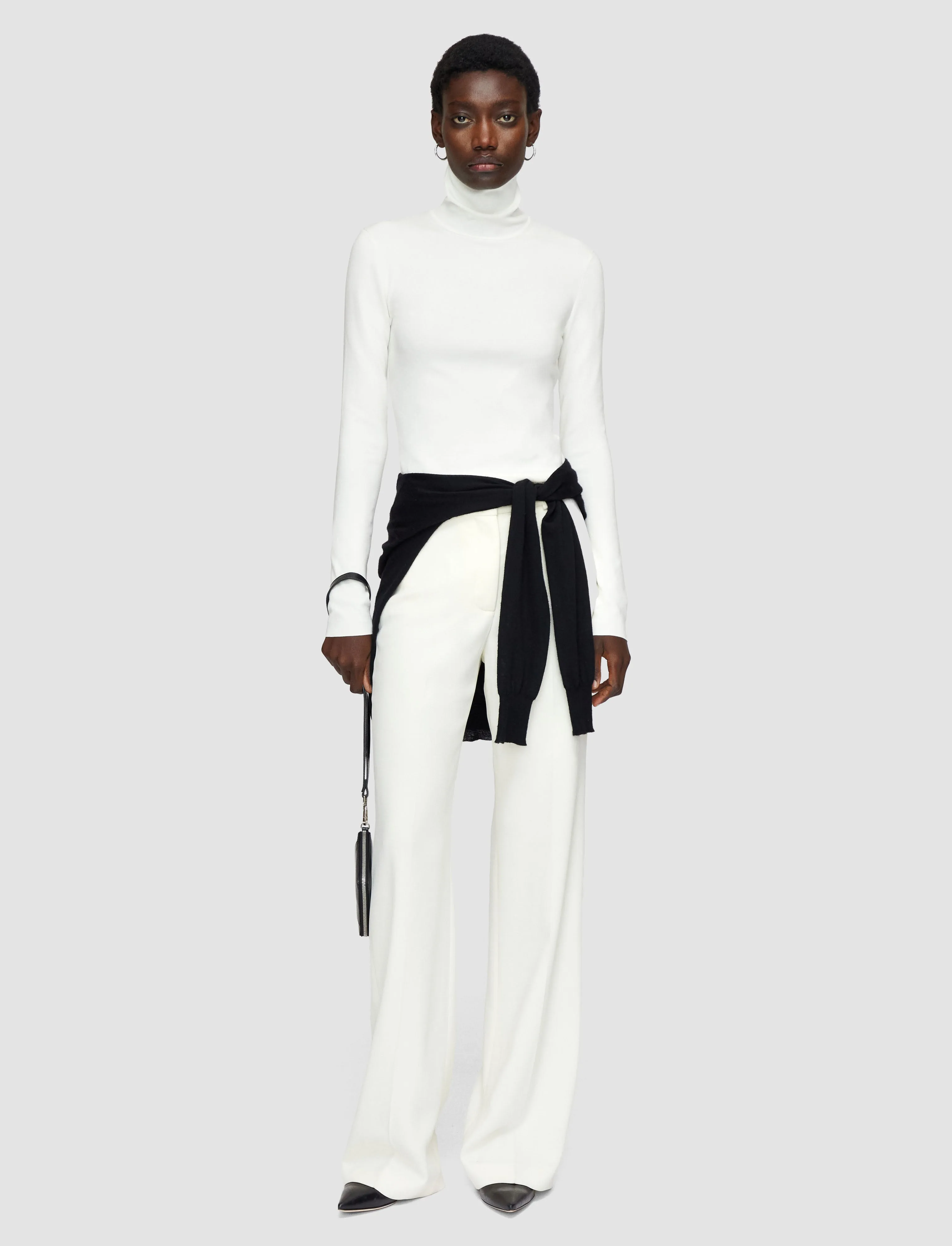 Silk Stretch High Neck Top HighElasticity Fabric LowCarbon Footprint Textile