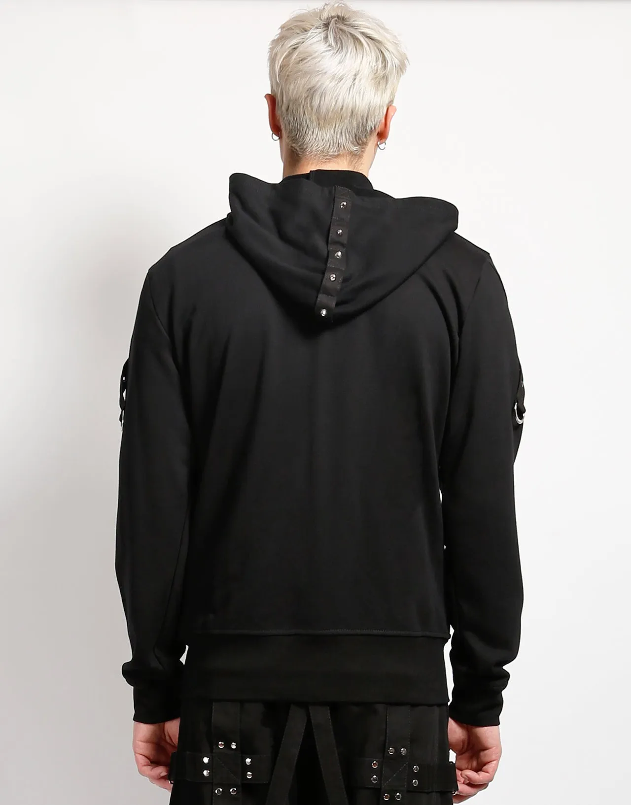 BreathableMeshPanel Resilient Elasticity MEGA SKULL HOODY