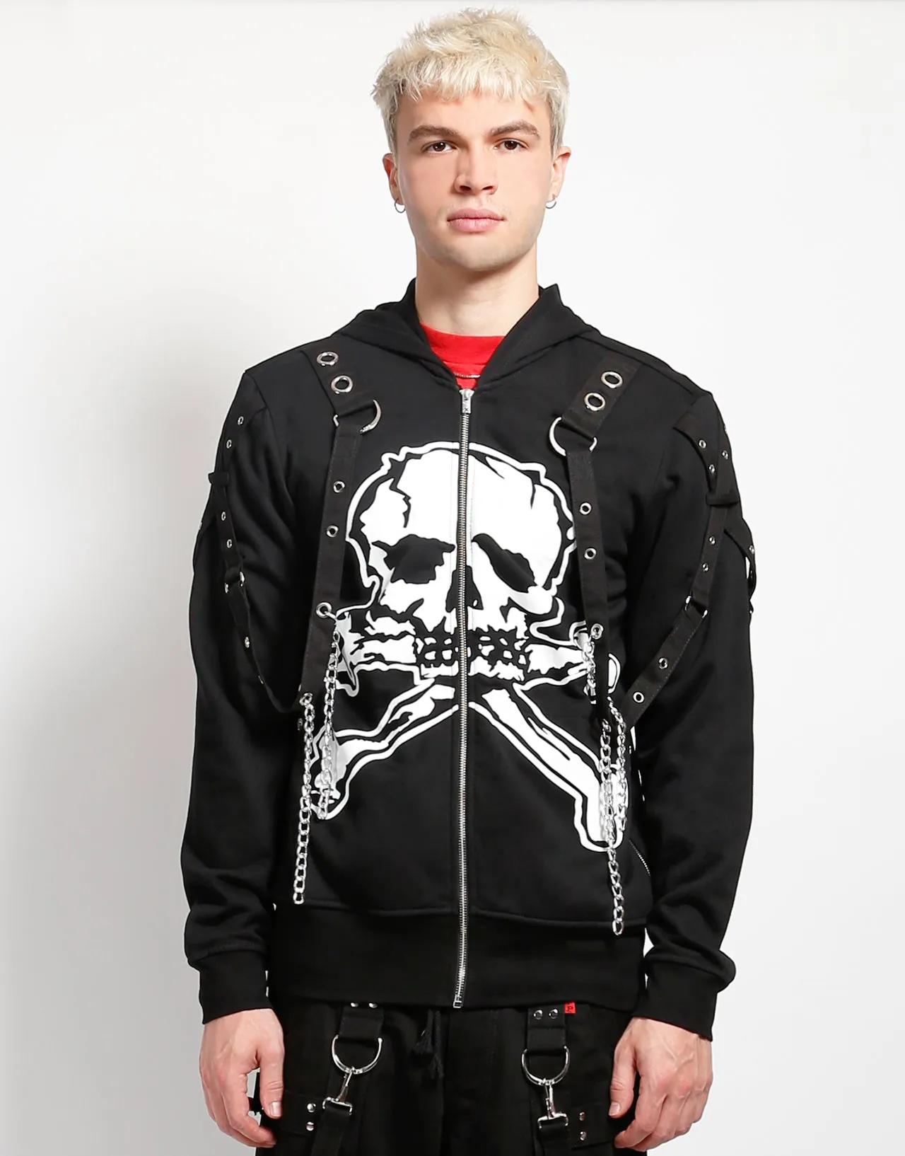 MEGA SKULL HOODY Double Layered Hem