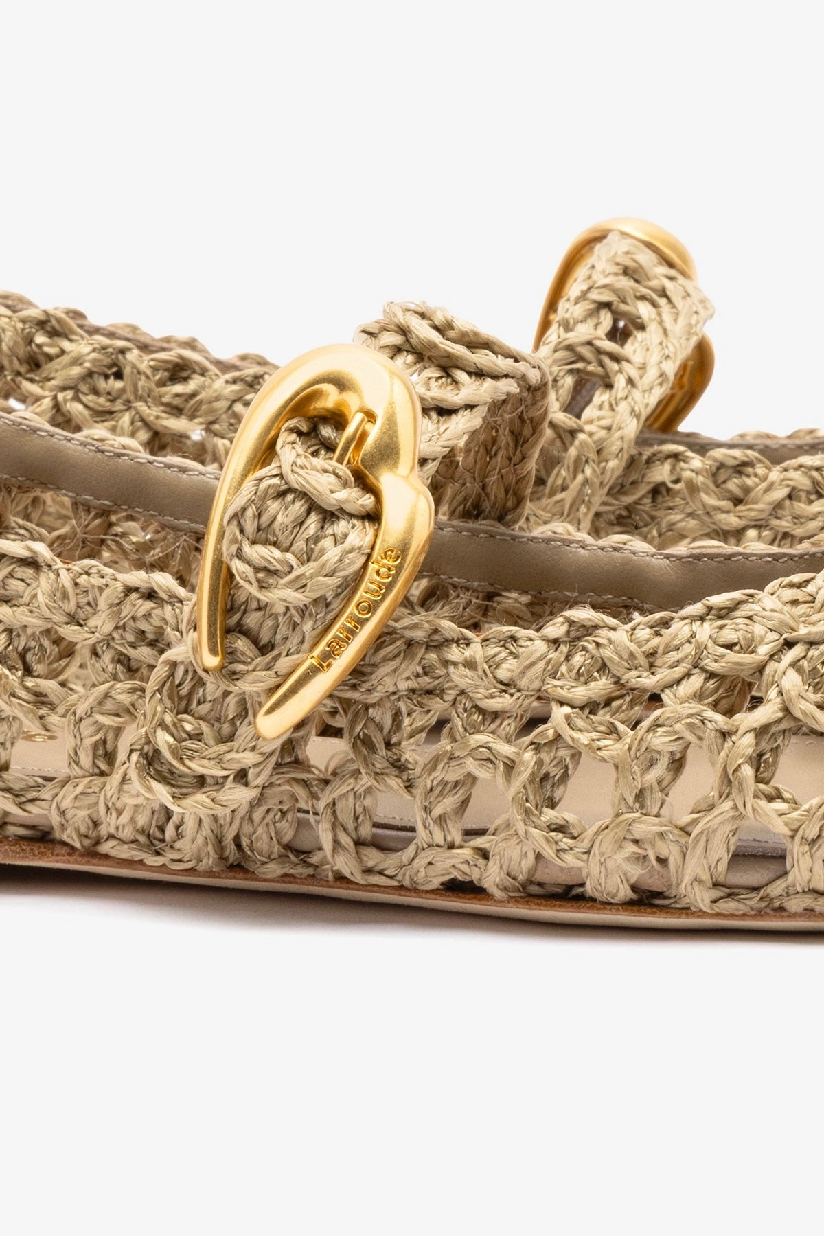 Cushioned Insole Smart Fit Verona Macrame In Algae Embroidered Raffia