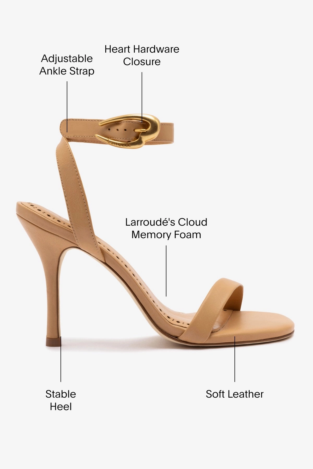 Verona Sandal In Tan Leather Soft Land