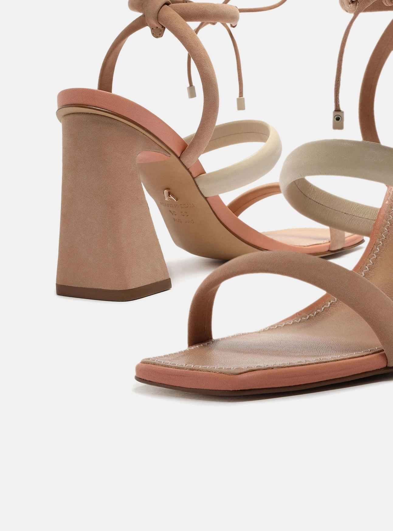 Eva Midsole Queen Touch Lenny  Block Leather Sandal