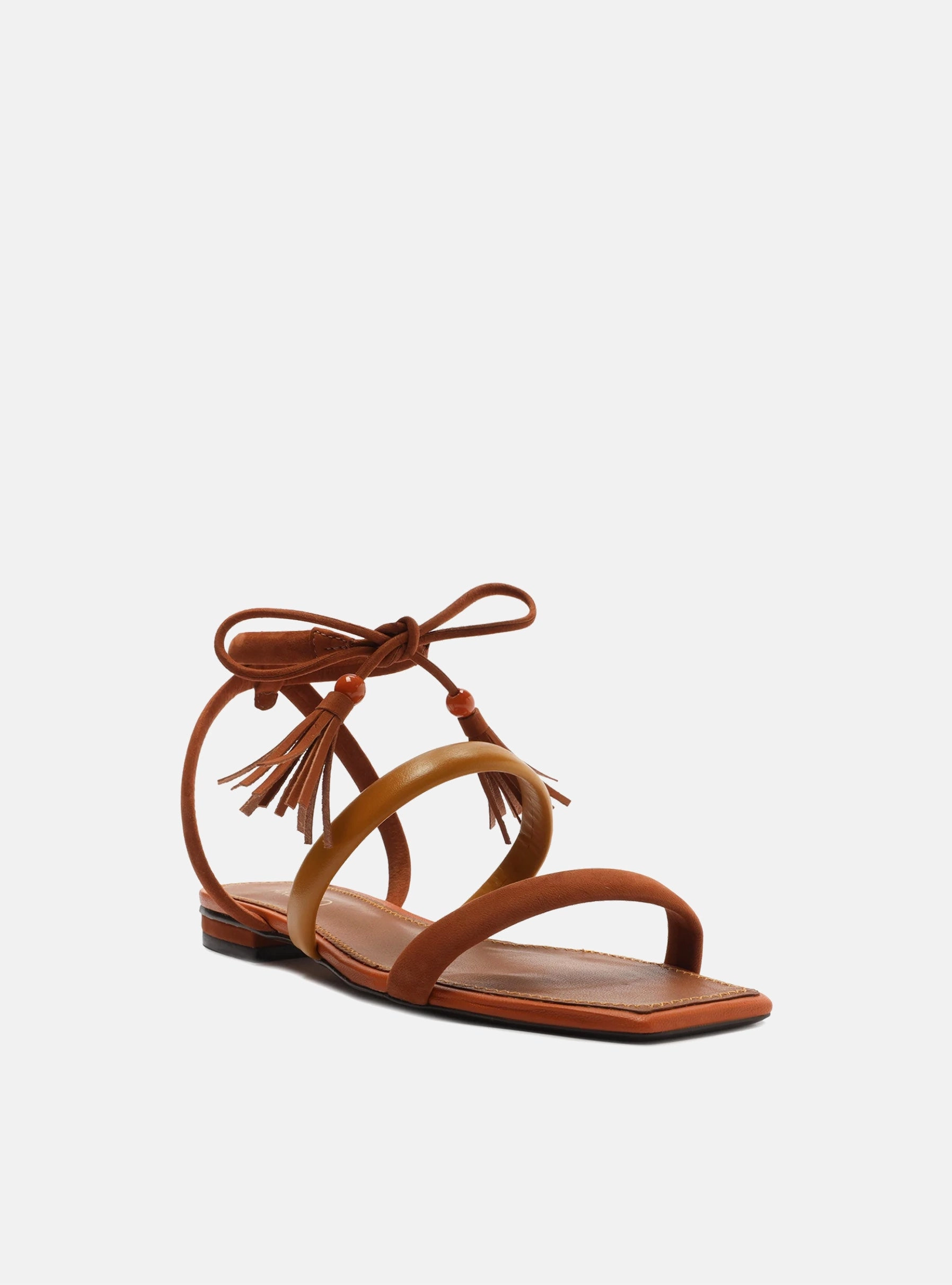 Lenny Frin Flat Nubuck Sandal All Day Comfort Engineering