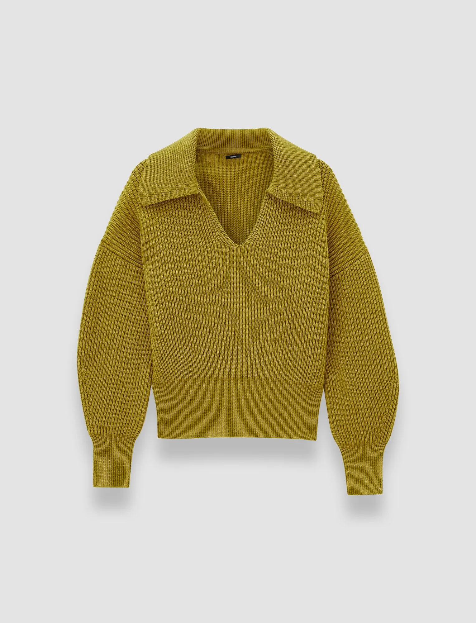 Compact Knit Technique Cold Warmth Light Cardigan Stitch Open Neck Jumper