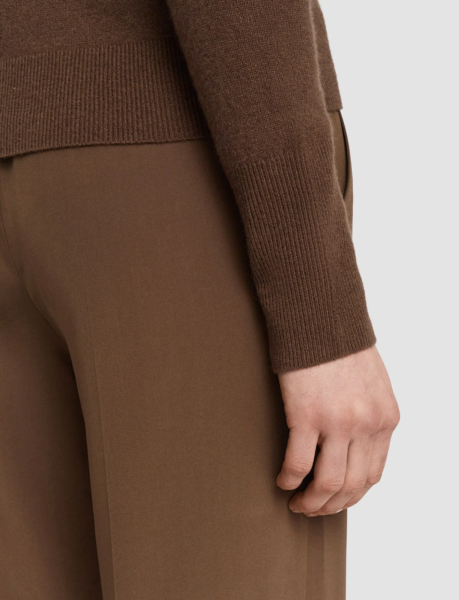 Daywear Fit WrinkleResistant Knit Light Pure Cashmere High Neck Jumper