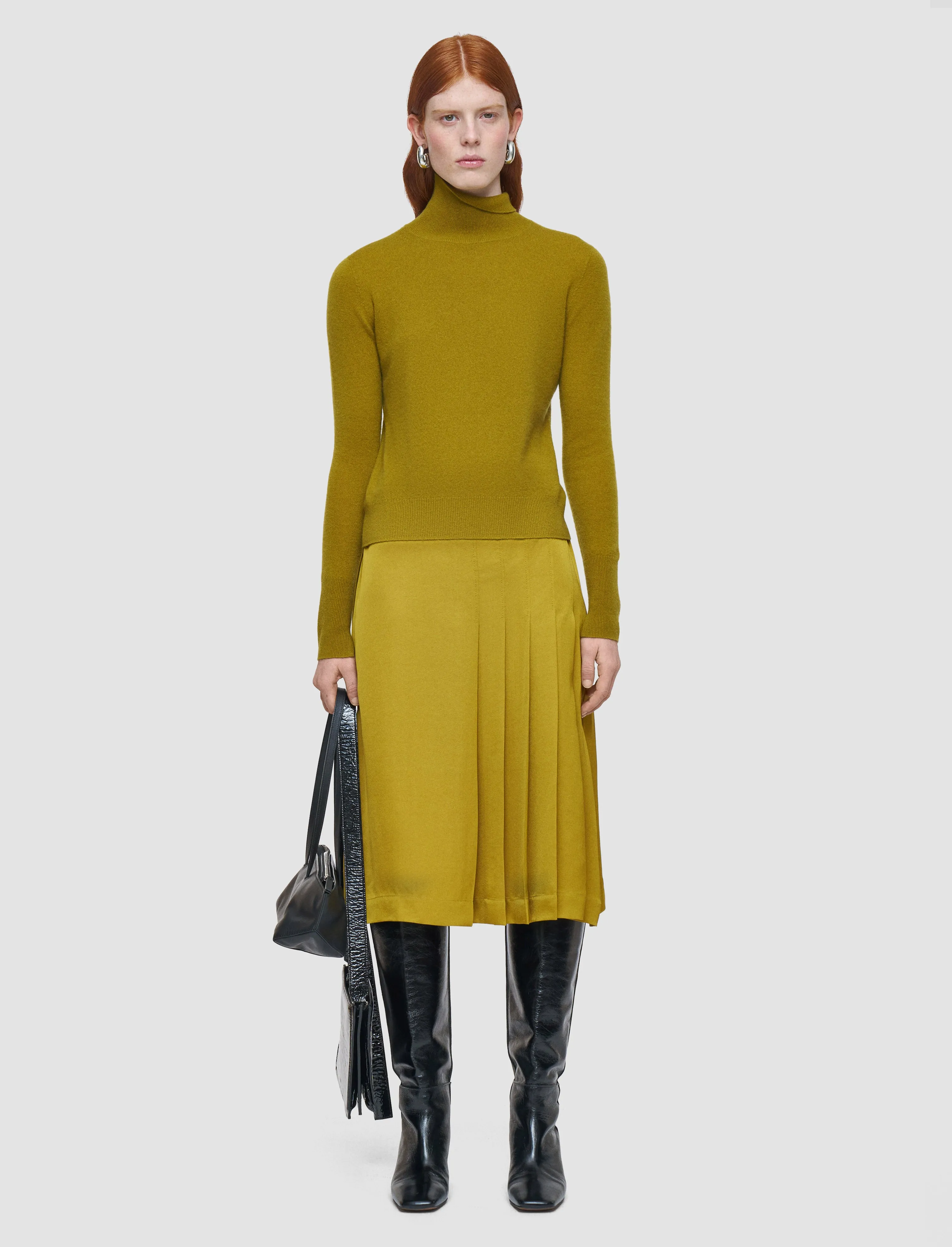 Relaxed Style Year Round Light Pure Cashmere High Neck Jumper