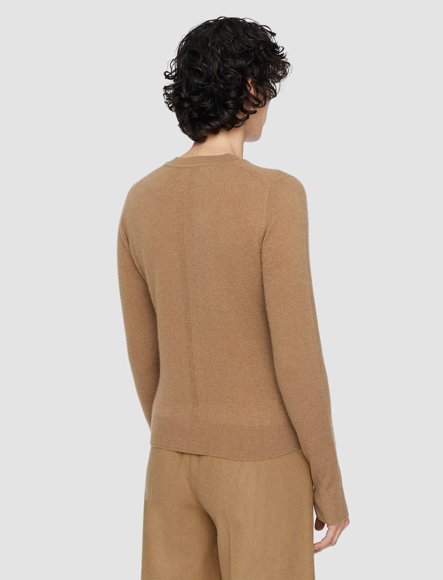 Light Pure Cashmere Round Neck Jumper Simple Piece