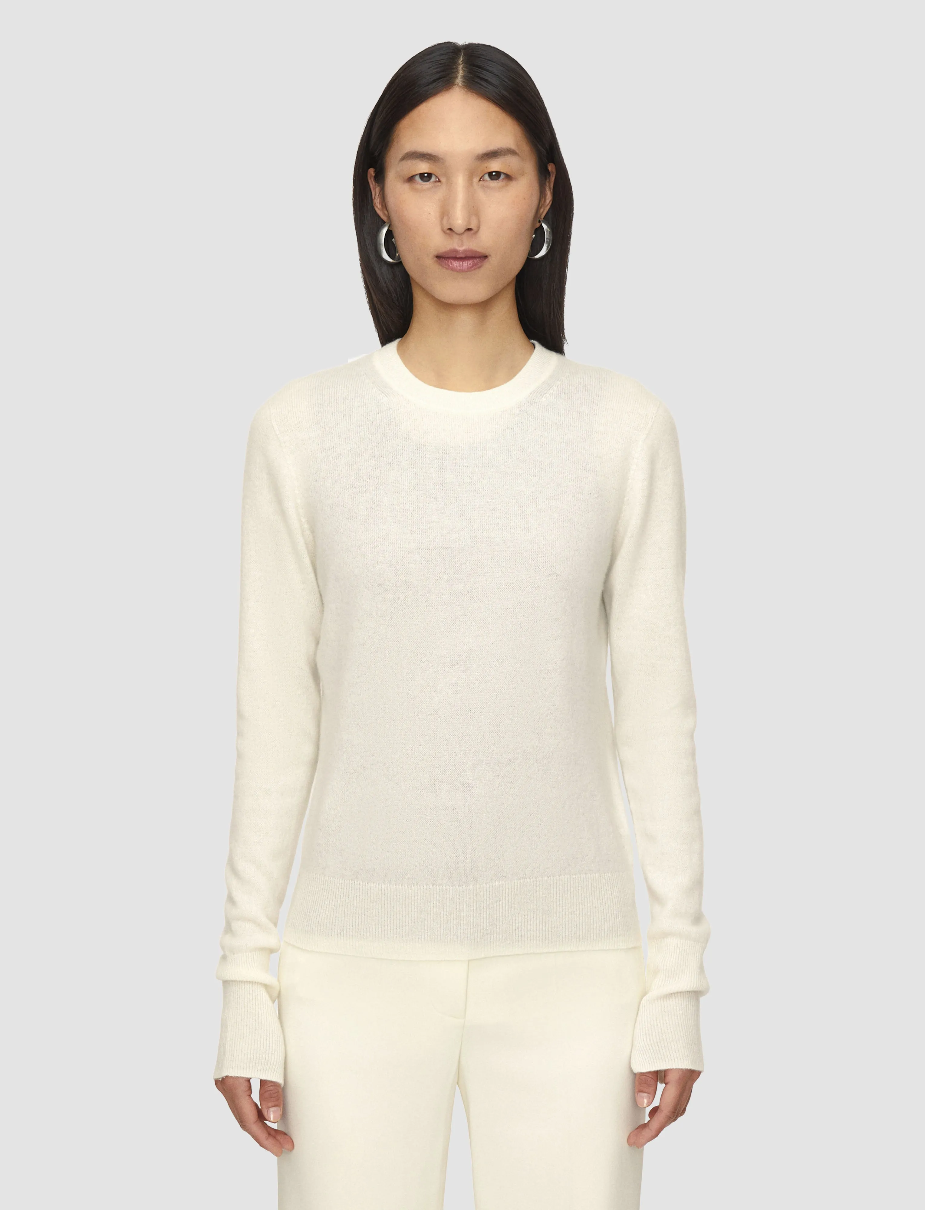 Light Pure Cashmere Round Neck Jumper Winter Layer Thermochromic Fiber Applications